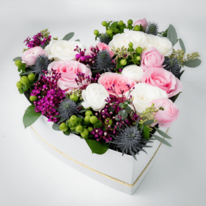 Heart Blanc Bloom Box